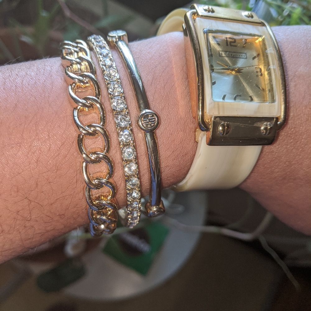 RJ Graziano Watch cuff and bracelets set